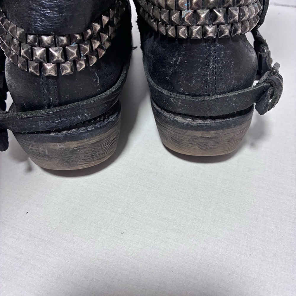 Pakros - Blacker Leather Moto Boot - 36 - Picture 8 of 14